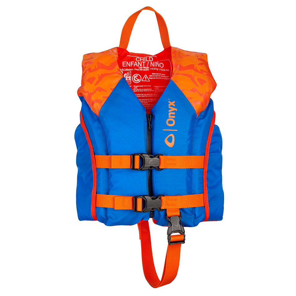 Onyx Shoal All Adventure Child Paddle & Water Sports Life Jacket - Orange 121000-200-001-21 — Quality Boat Parts