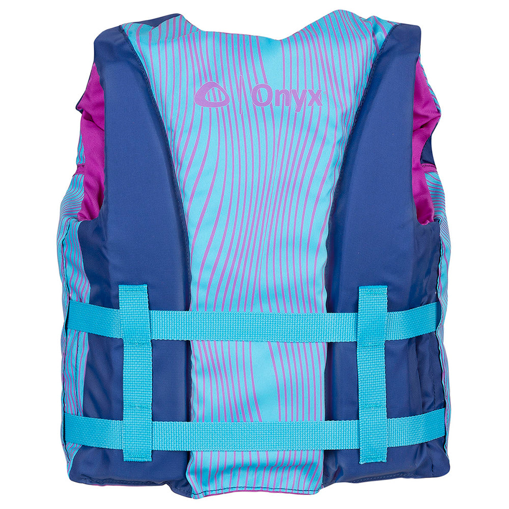 Onyx Shoal All Adventure Youth Paddle & Water Sports Life Jacket - Blue 121000-500-002-21 — Quality Boat Parts