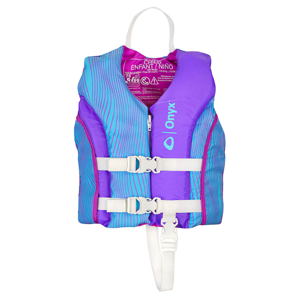 Onyx Shoal All Adventure Child Paddle & Water Sports Life Jacket - Purple 121000-600-001-21 — Quality Boat Parts