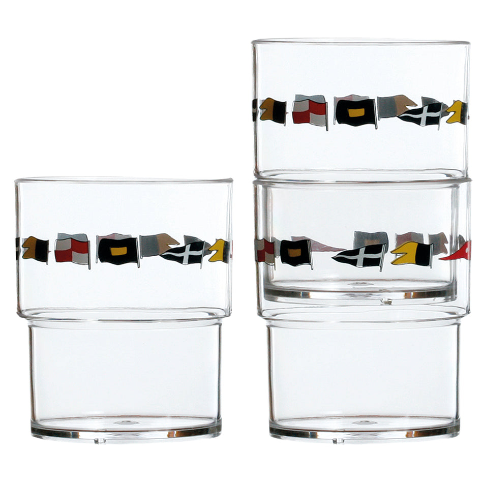 Marine Business Stackable Glass Set - REGATA - Set of 12 12103C — Quality Boat Parts
