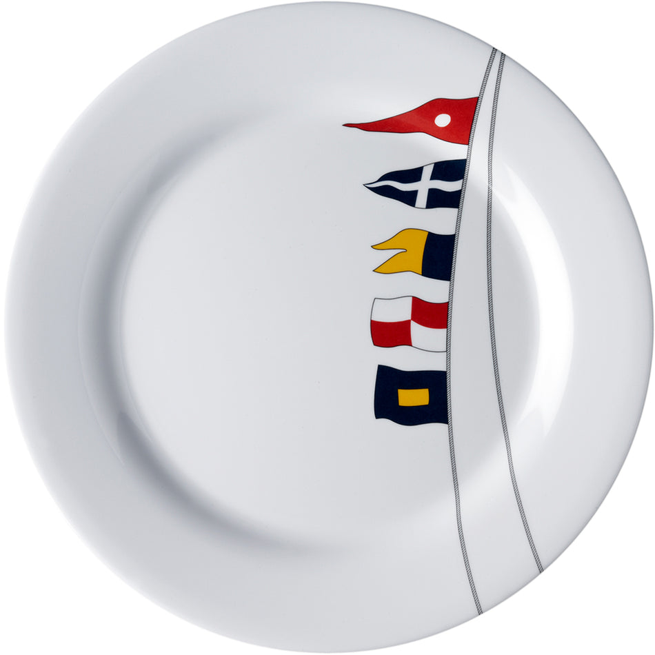 Marine Business Melamine Non-Slip, Flat, Round Dinner Plate - REGATA - 10" Set of 6 12001C — Quality Boat Parts