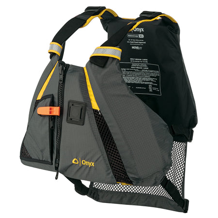 Onyx MoveVent Dynamic Paddle Sports Vest - Yellow/Grey - XL/2XL 122200-300-060-18 — Quality Boat Parts