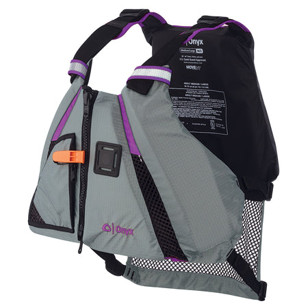 Onyx MoveVent Dynamic Paddle Sports Vest - Purple/Grey - M/L 122200-600-040-18 — Quality Boat Parts