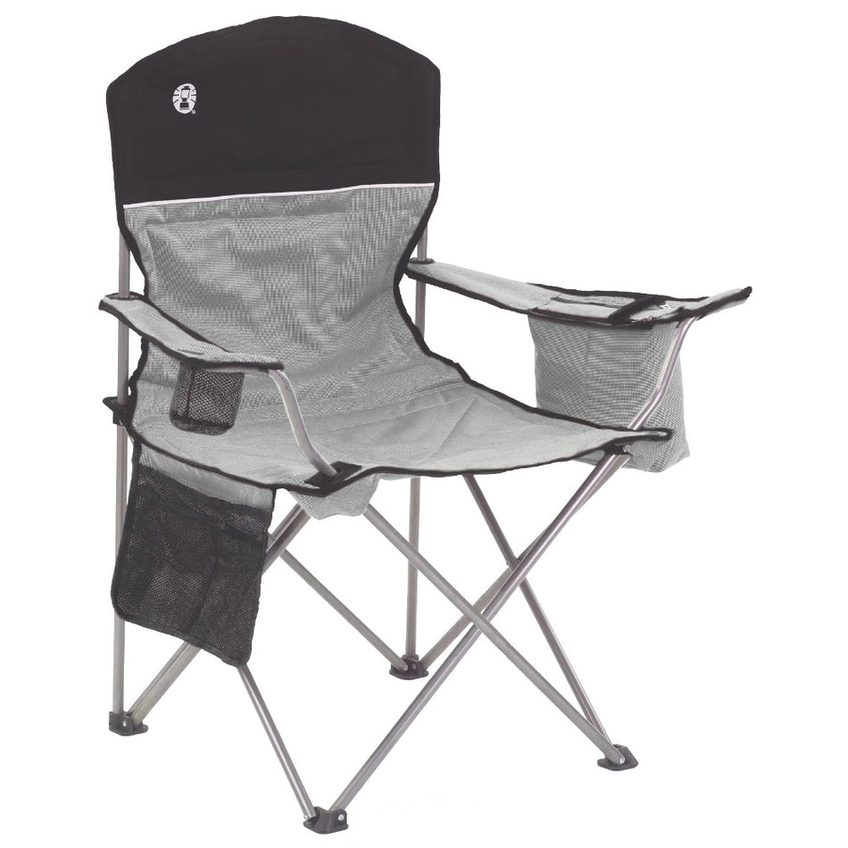 Coleman Cooler Quad Chair - Grey & Black 2000034873 — Quality Boat Parts