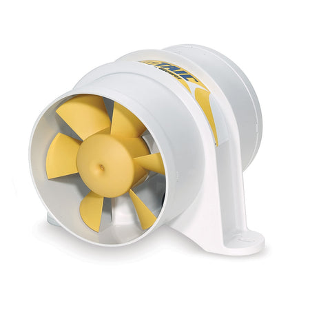 Shurflo by Pentair YELLOWTAIL™ 4" Marine Blower - 12 VDC, 215 CFM 277-4110 — Quality Boat Parts