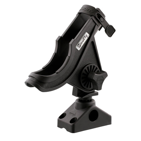Scotty 280 Bait Caster/Spinning Rod Holder w/241 Deck/Side Mount - Black 280-BK — Quality Boat Parts