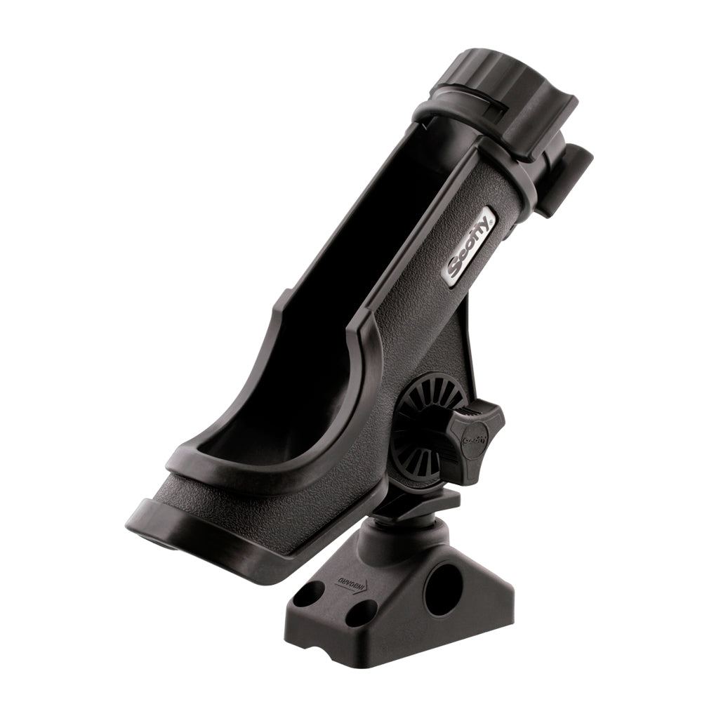 Scotty Powerlock Rod Holder Black w/241 Side/Deck Mount 230-BK — Quality Boat Parts