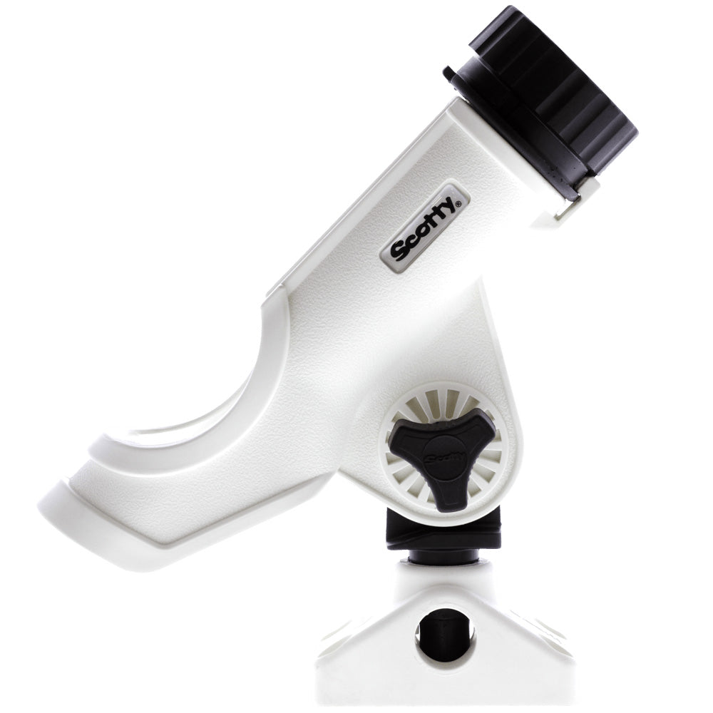 Scotty Powerlock Rod Holder White w/241 Side/Deck Mount 230-WH — Quality Boat Parts