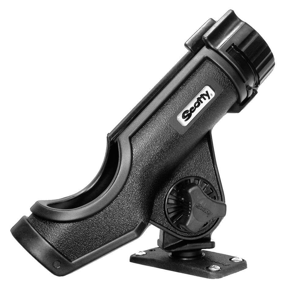 Scotty Powerlock Rod Holder Black w/244 Flush Deck Mount 231-BK — Quality Boat Parts