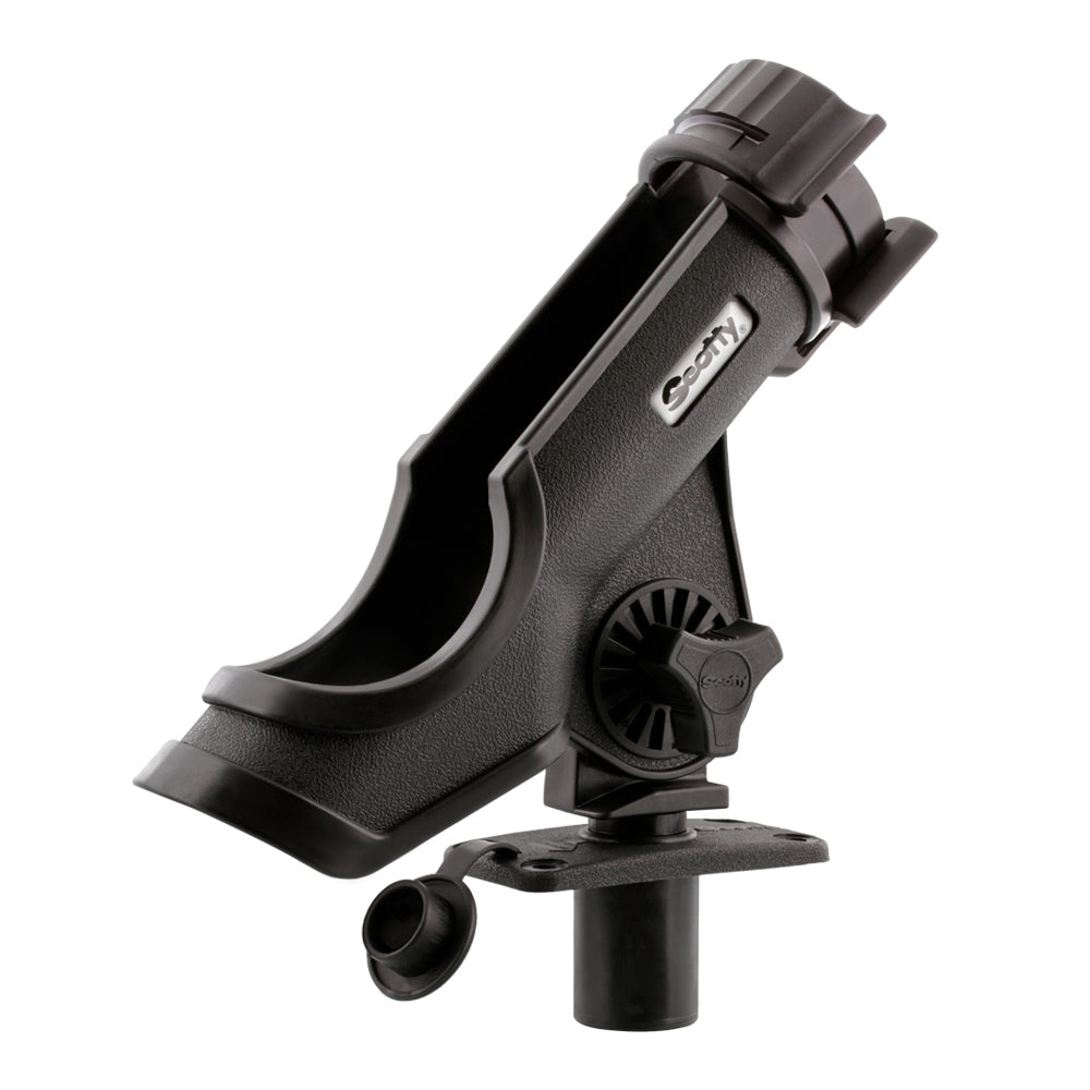 Scotty Powerlock Rod Holder Black w/244 Flush Deck Mount 231-BK — Quality Boat Parts
