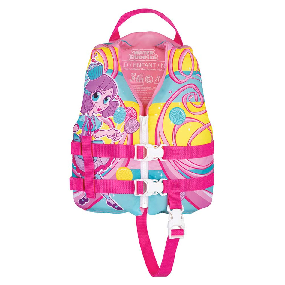 Full Throttle Water Buddies Life Vest - Child 30-50lbs - Princess 104300-105-001-17 — Quality Boat Parts