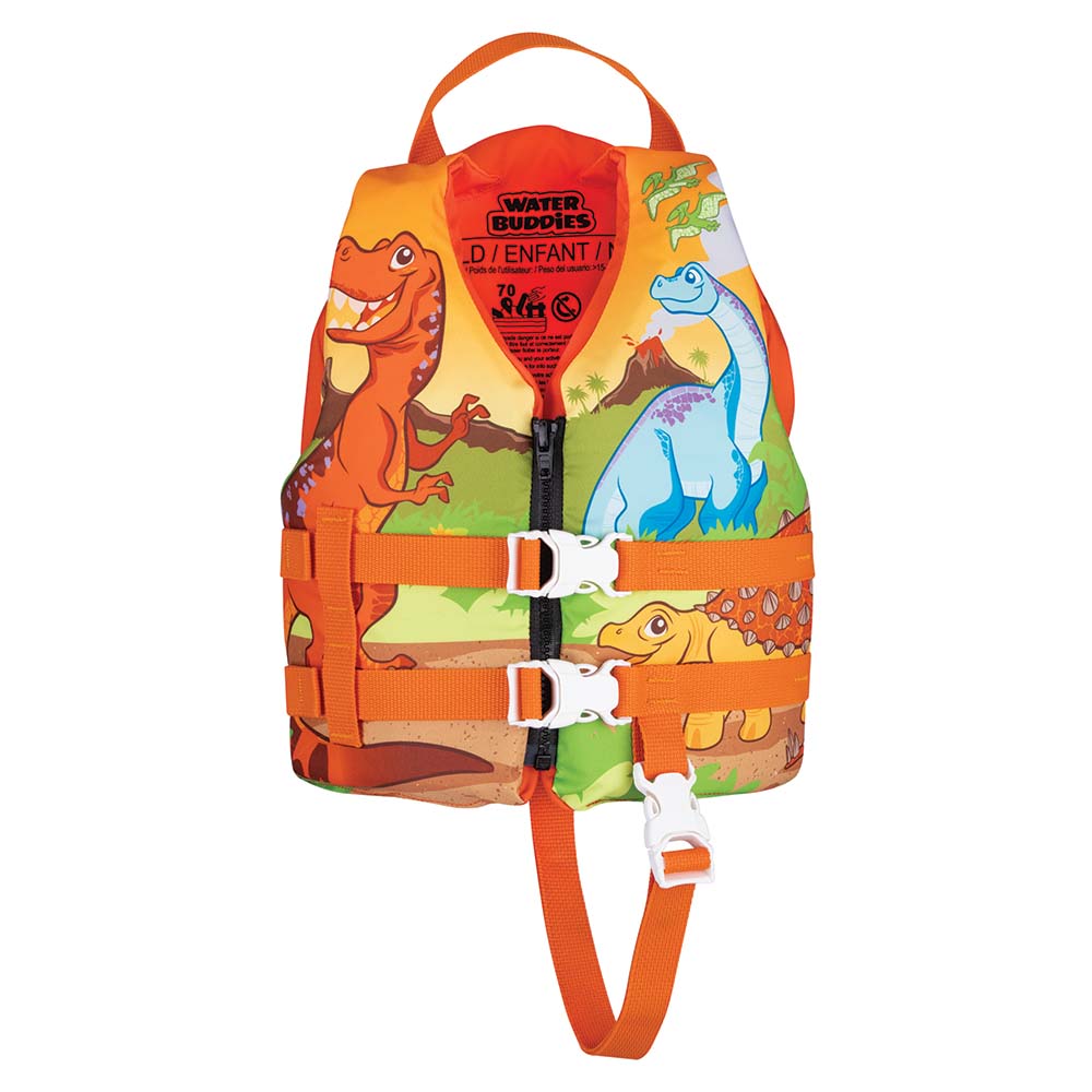 Full Throttle Water Buddies Life Vest - Child 30-50lbs - Dinosaurs 104300-200-001-15 — Quality Boat Parts