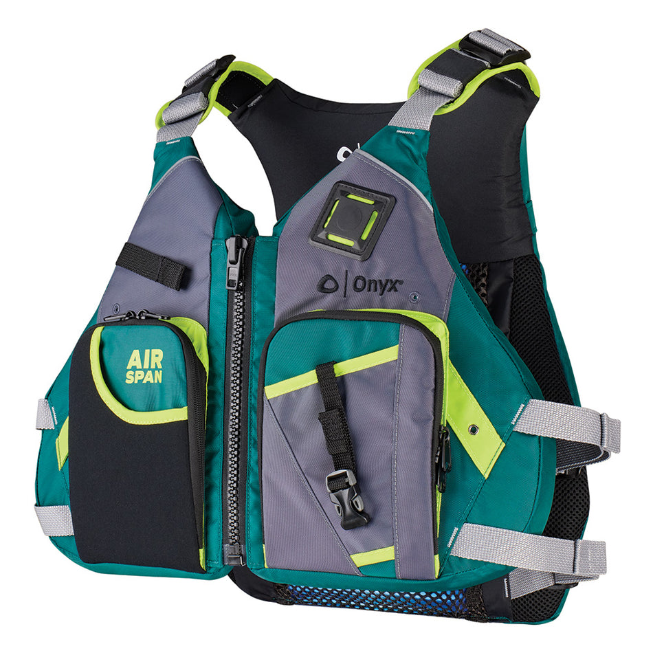 Onyx Airspan Angler Life Jacket - XS/SM - Green 123200-400-020-23 — Quality Boat Parts