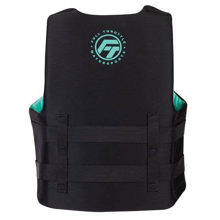 Full Throttle Adult Rapid-Dry Life Jacket - S/M - Aqua/Black 142100-505-030-22 — Quality Boat Parts