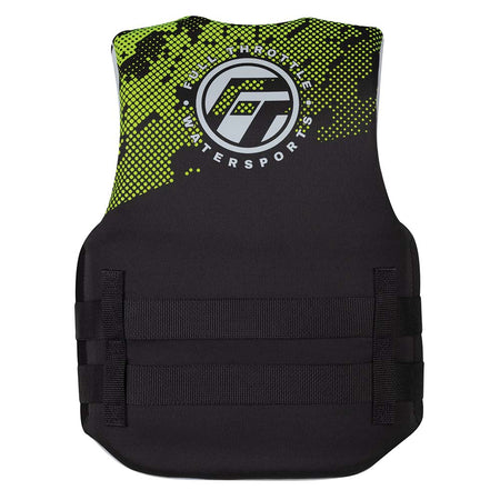 Full Throttle Junior Hinged Neoprene Life Jacket - Green 142400-400-009-22 — Quality Boat Parts