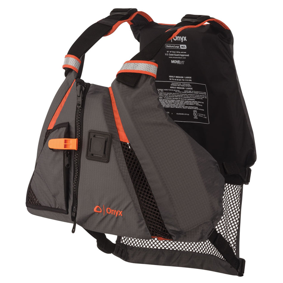Onyx MoveVent Dynamic Paddle Sports Life Vest - XL/2X 122200-200-060-14 — Quality Boat Parts