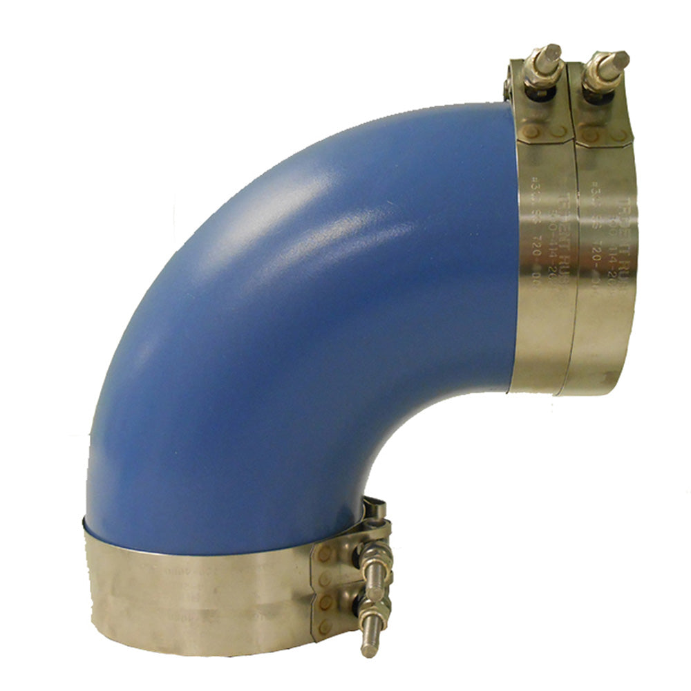 Trident Marine 4" ID 90-Degree Blue Silicone Molded Wet Exhaust Elbow w/4 T-Bolt Clamps 290V4000-S/S — Quality Boat Parts