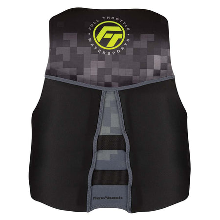 Full Throttle Men's Rapid-Dry Flex-Back Life Jacket - L - Black/Green 142500-400-040-22 — Quality Boat Parts