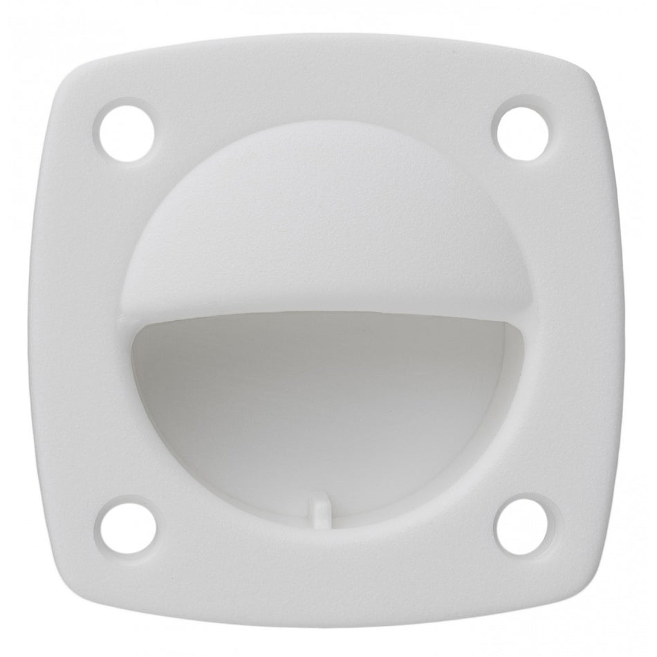 Whitecap Nylon Flush Pull - Small - White 3360WC — Quality Boat Parts