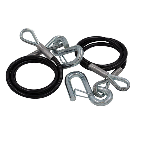C.E. Smith Safety Cables - 5000lb Capacity - PVC Coated - Pair 16672A — Quality Boat Parts