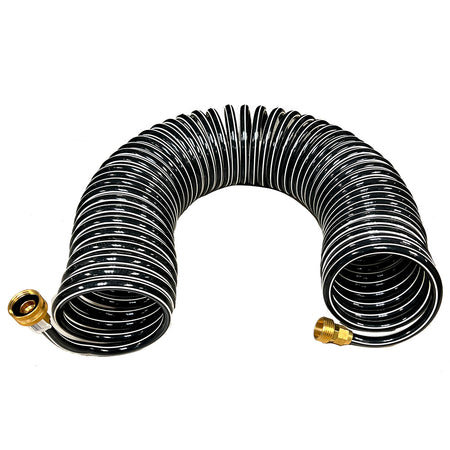 Trident Marine Coiled Wash Down Hose w/Brass Fittings - 50' 167-50 — Quality Boat Parts