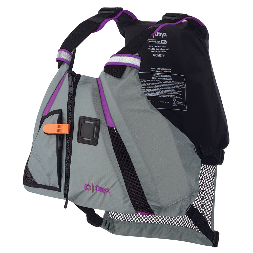 Onyx MoveVent Dynamic Paddle Sports Vest - Purple/Grey - XL/2XL 122200-600-060-18 — Quality Boat Parts