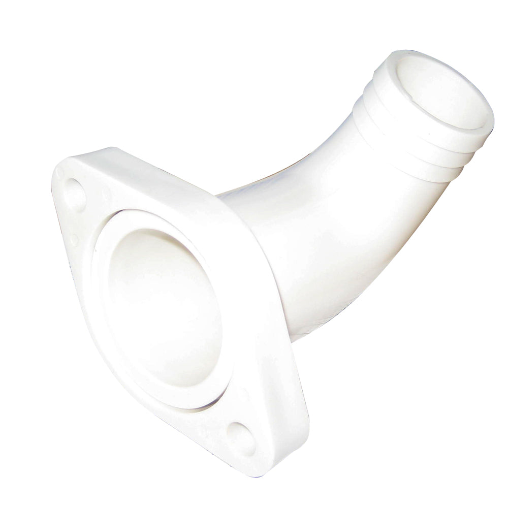 Raritan 90° Discharge Adapter w/Flange - Straight To 90° 1222AW — Quality Boat Parts