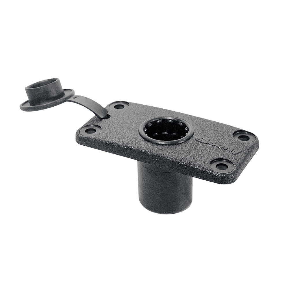 Scotty 244 Flush Deck Mount w/Rain Cap 244-BK — Quality Boat Parts