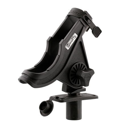 Scotty 281 Bait Caster/Spinning Rod Holder w/244 Flush Deck Mount - Black 281-BK — Quality Boat Parts