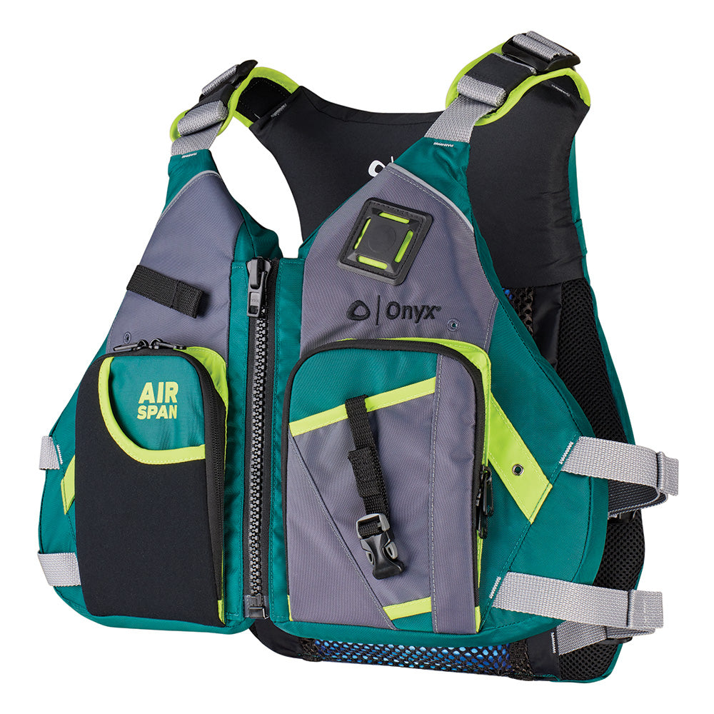 Onyx Airspan Angler Life Jacket - XL/2X - Green 123200-400-060-23 — Quality Boat Parts