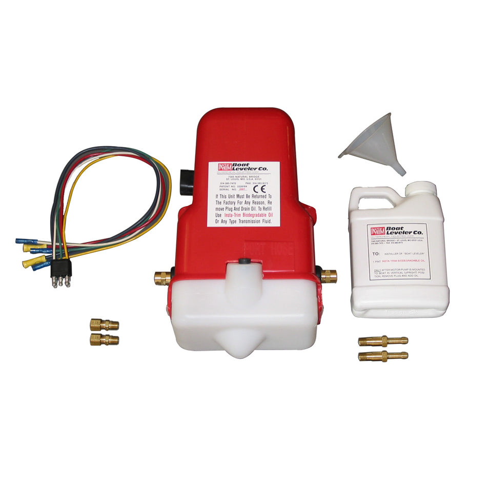 Boat Leveler 12vdc Universal Trim Tab Pump with Oil and Hose Fittings 12700UNIV — Quality Boat Parts