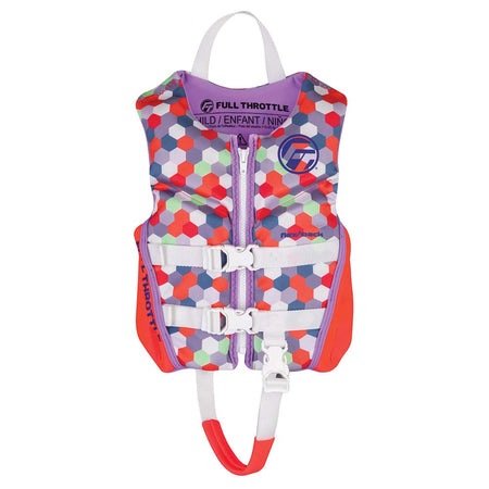 Full Throttle Child Rapid-Dry Flex-Back Life Jacket - Pink 142500-105-001-22 — Quality Boat Parts