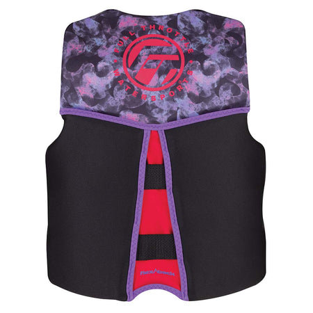 Full Throttle Youth Rapid-Dry Flex-Back Life Jacket - Pink/Black 142500-105-002-22 — Quality Boat Parts