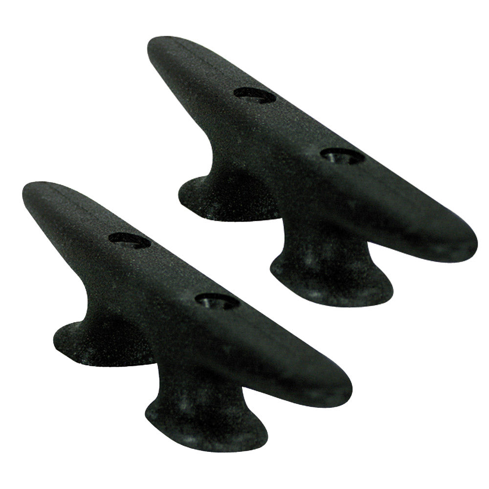Whitecap Black Nylon Cleat 8" Pair 3439BP — Quality Boat Parts