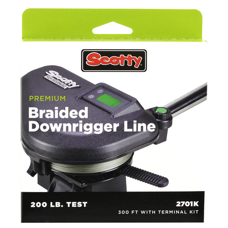 Scotty Premium Power Braid Downrigger Line - 200ft of 200lb Test 2700K — Quality Boat Parts