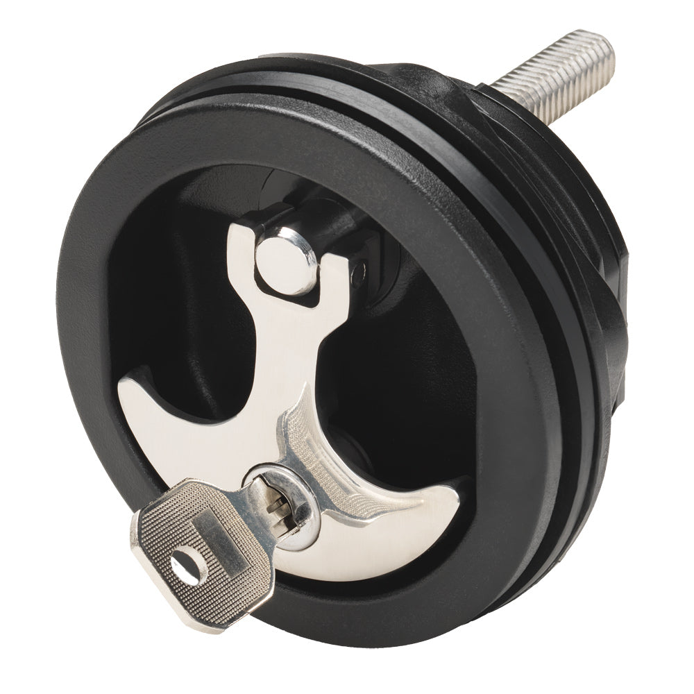 Whitecap Compression Handle - Nylon Black/SS - Locking 6228BC — Quality Boat Parts
