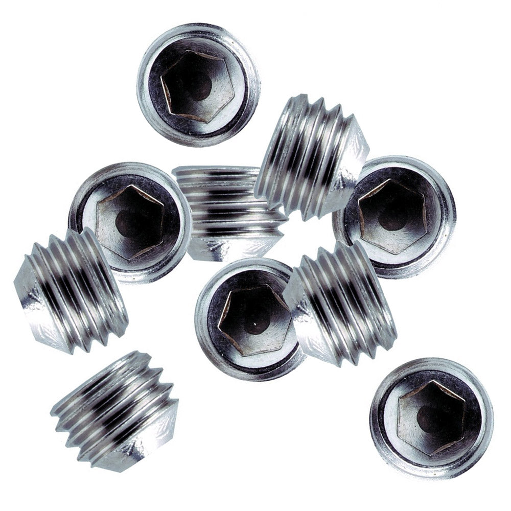 Whitecap 1/4"-28 Thread SS Set Screws - 10 Pack 6249C — Quality Boat Parts