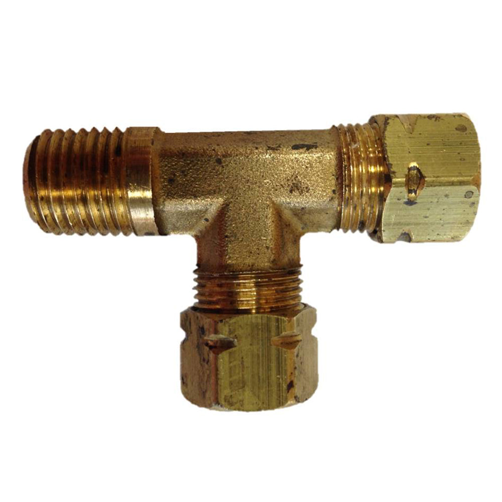 Uflex Male Run T-Fitting - 3/8" x 3/8" Tube x 1/4" NPT 171CA-6-4 — Quality Boat Parts