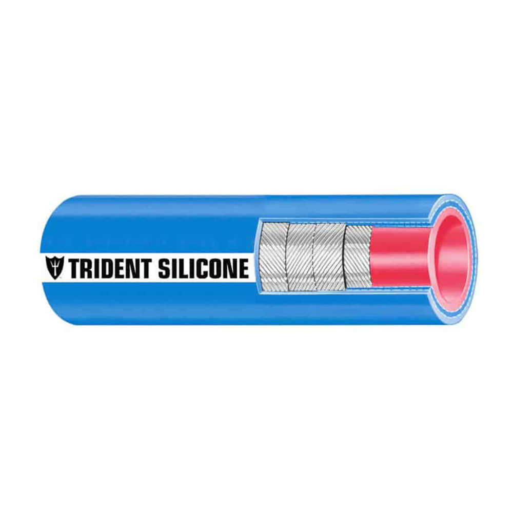 Trident Marine 8" ID x 6' Long Silicone Marine Wet Exhaust & Water Hose - Blue 202V8001 — Quality Boat Parts