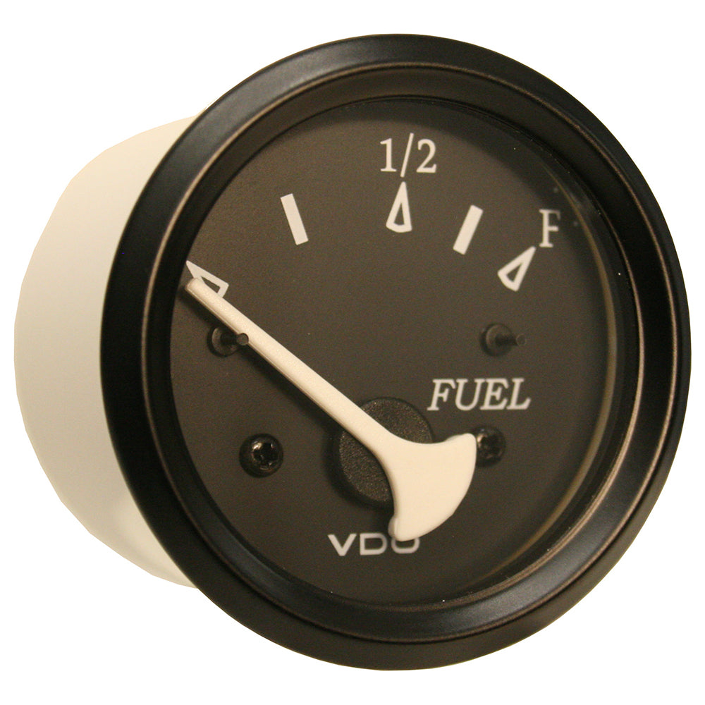 VDO Cockpit Marine 52mm (2-1/16") Fuel Level Gauge - Black Dial/Bezel 301-11802 — Quality Boat Parts