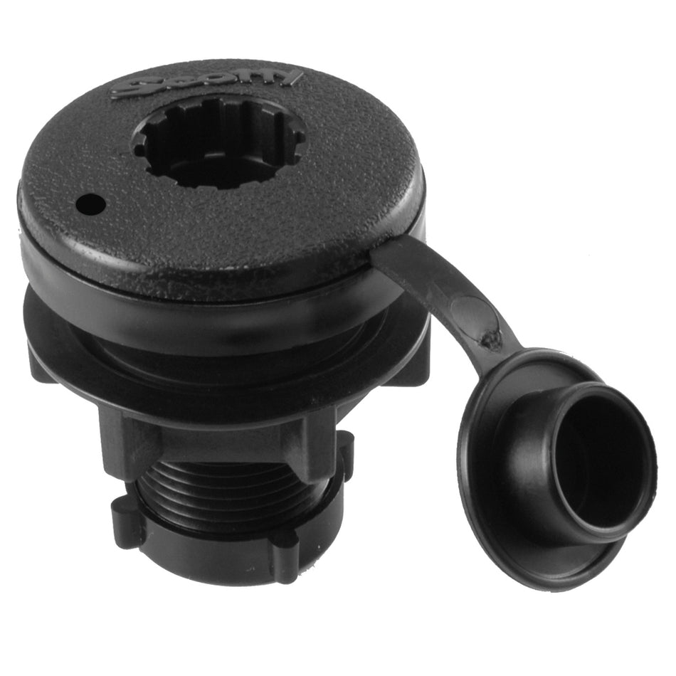 Scotty Compact Threaded Round Deck Mount 444-BK — Quality Boat Parts