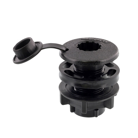 Scotty Compact Threaded Round Deck Mount 444-BK — Quality Boat Parts