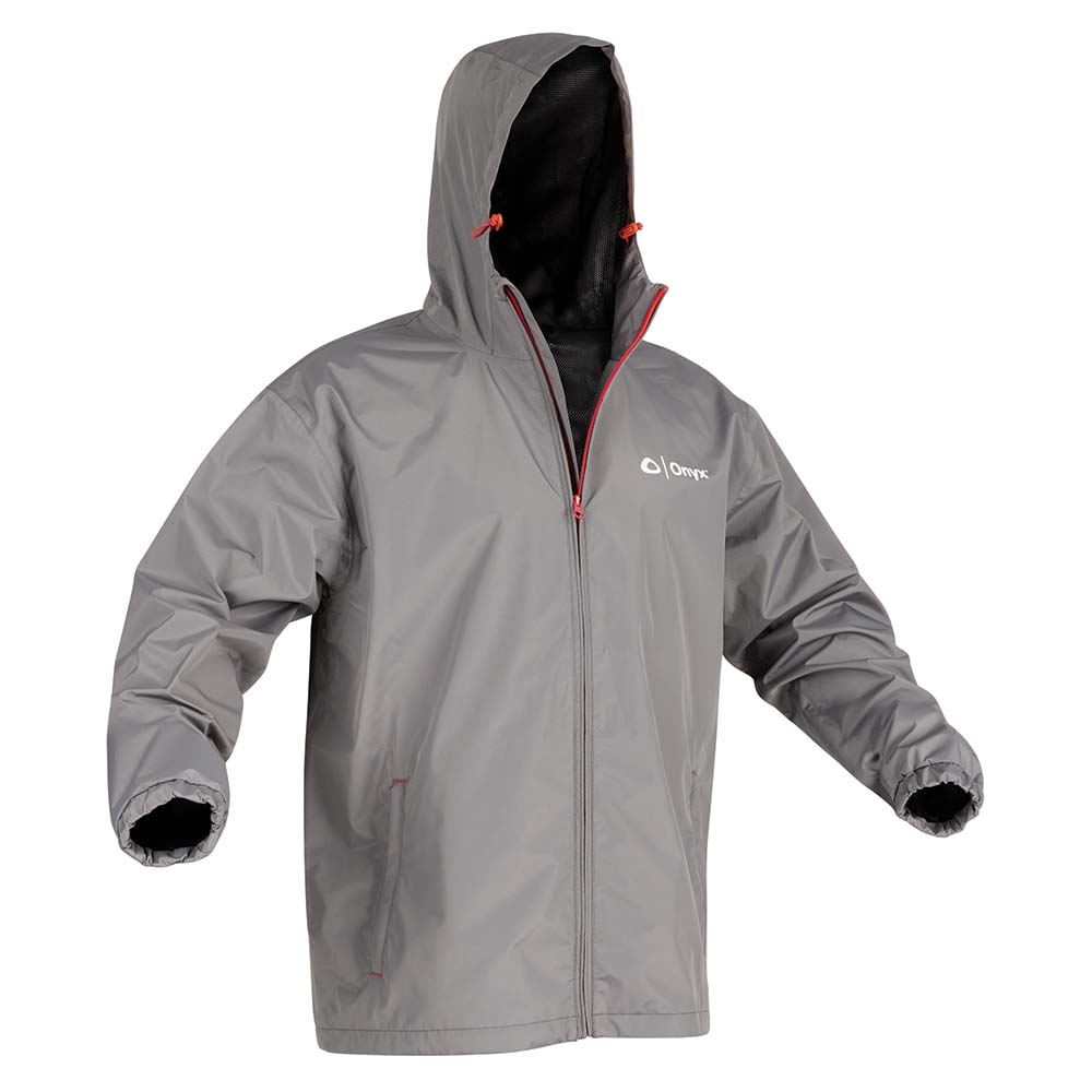 Onyx Essential Rain Jacket - Large - Grey 502900-701-040-22 — Quality Boat Parts