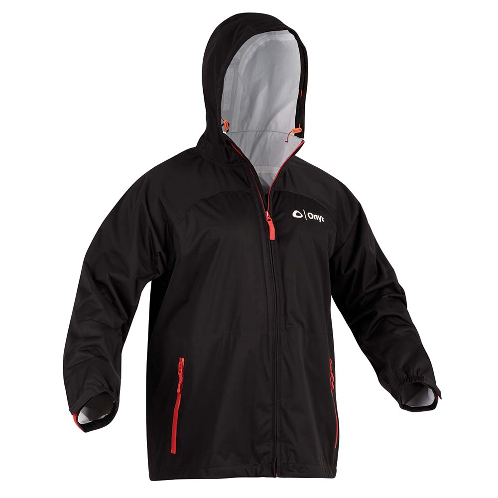 Onyx HydroMax Rain Jacket - Medium - Black 503100-700-030-22 — Quality Boat Parts