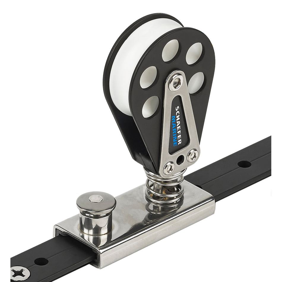 Schaefer Spring Loaded/Lined Slide/Aluminum f/1" T-Track 504-82 — Quality Boat Parts