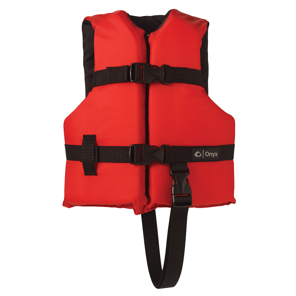 Onyx Nylon General Purpose Life Jacket - Child 30-50lbs - Red 103000-100-001-12 — Quality Boat Parts