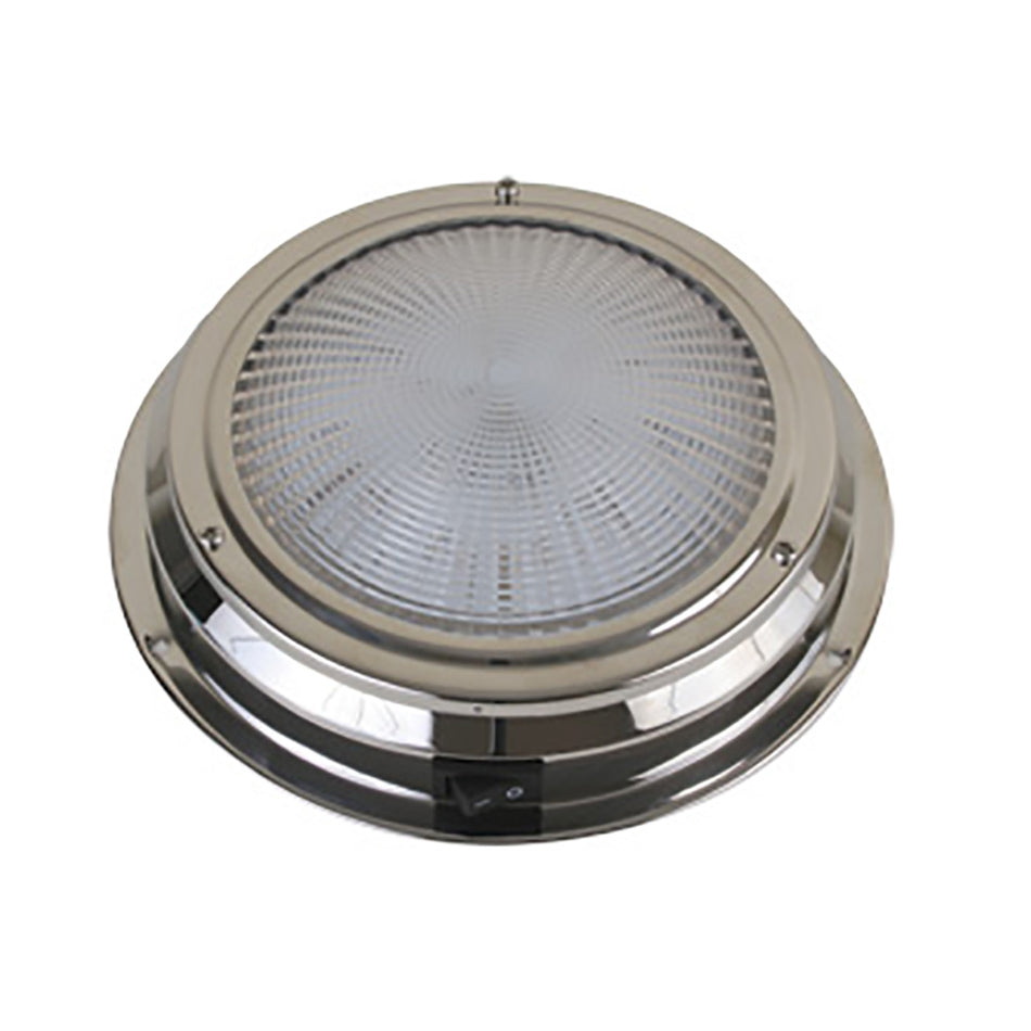 Scandvik LED Dome Light - Traditional - Stainless Steel - 5.5" - 12V 41324P — Quality Boat Parts
