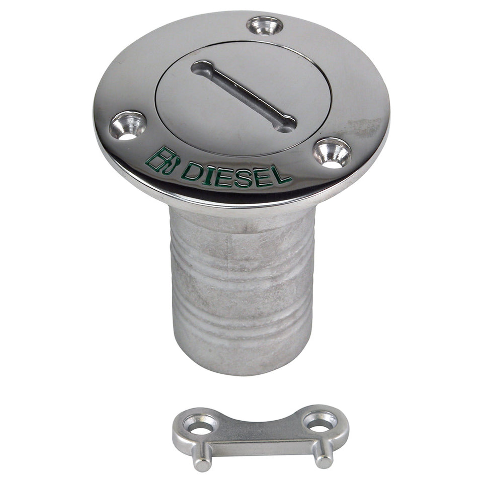 Whitecap Hose Deck Fill - 2" Hose - Diesel 6395C — Quality Boat Parts