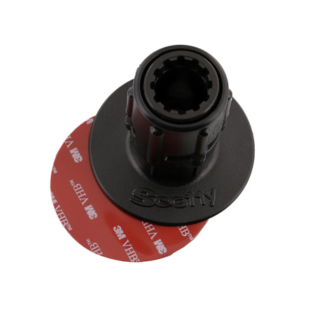 Scotty 448 Stick-On Mount w/Gear-Head Adapter - 3" Pad 0448-BK — Quality Boat Parts