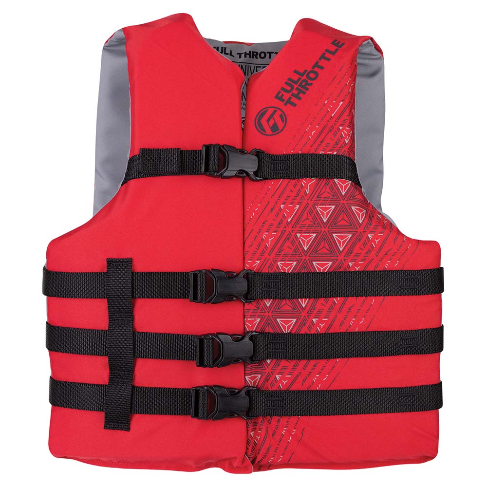 Full Throttle Adult Universal Ski Life Jacket - Red 112000-100-004-22 — Quality Boat Parts